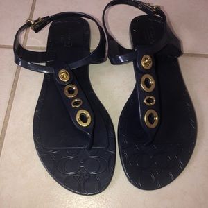Coach rubber sandals